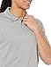 Amazon Essentials Men's Slim-Fit Quick-Dry Golf Polo Shirt, Light Grey Heather, Small