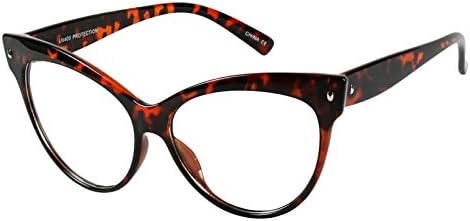 ShadyVEU Oversized Vintage 90s Cat Eye Throwback Retro Costume UV Halloween Clear Lens Women Sun glasses
