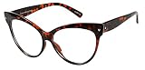 ShadyVEU Oversized Vintage 90s Cat Eye Throwback Retro Costume UV Halloween Clear Lens Women Sun gla