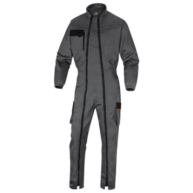 Delta Plus M2CZ3BM0 Mach2 Poliéster/Algodón Mono De Trabajo, Doble Cremallera, Azul/Marino/Azul/Real, S/M/L/XL/XXL/3XL Tamaño