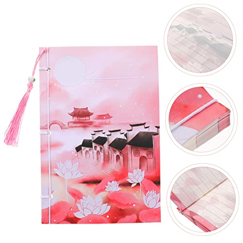 STOBOK 2 Pçs De Papel De Caderno Antigo Borlas De Arame Bonito