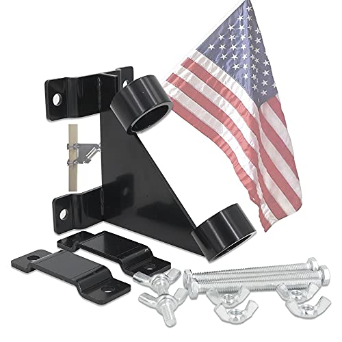 Intcoll No Drill Removable Flagpole Mount Bracket Kit Flag Holder/Clamp For Railing, Balcony, Rv #TOP1