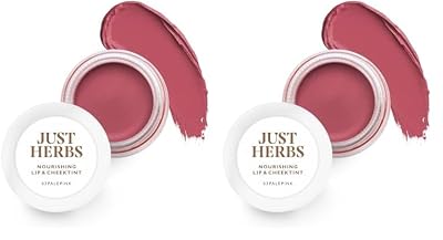 Just Herbs Ayurvedic, Natural Lip & Cheek Tint, Blush For Women- SLS, Chemical & Paraben Free - 03 Pale pink (Creamy Mat