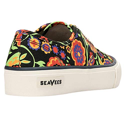 Seavees Womens Legend Liberty Floral Lace Up Sneakers Casual Shoes Casual - Black - Size 7.5 B #TOP2