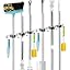 3 Racks & 4 Hooks (Silver) - 2 Pack