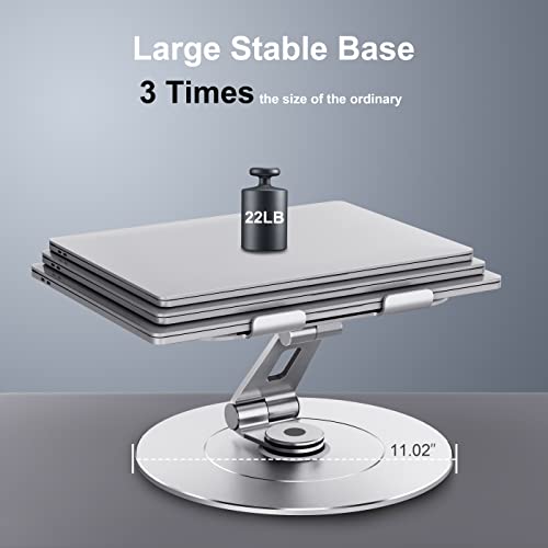 LOXP-Aluminum-Swivel-Laptop-Stand-for-Desk360-Rotating-Laptop-Stand-Adjustable-Height-Adjustable-Laptop-Stand-Swivel-Portable-Laptop-Stand-Rotating-Fits-for-All-10-17-MacBooksLaptops
