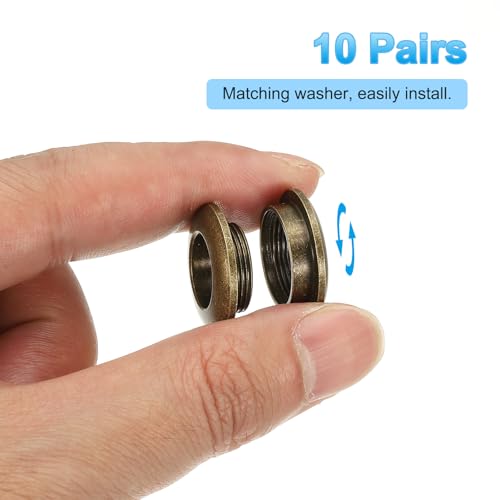 Œillets à surface arc 10mm en laiton pour loisirs créatifs
