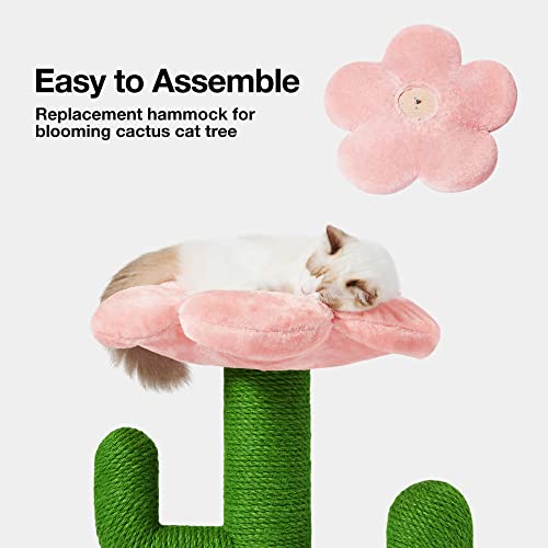 Vetreska Blooming Cactus Cat Tree Cat Scratching Post - 41.3 Inches Cat Tower With Large Soft Hammock, Vertical Cactus Cat Scratcher Fully Wrapped With Sisal Rope #TOP6