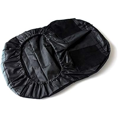 POWERWORKS Weatherproof Deluxe Riding Lawn Mower Seat Cover, Medium, Black