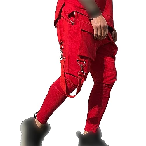 Pantalon de jogging sarouel homme techwear hip-hop à cordon style streetwear punk