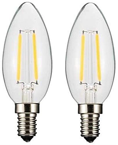 Ampoule LED E14 bougie cristal 6W filament effet tungstène x5