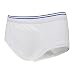 MEILYLA Men's Washable Incontinence Underwear Boxer Pure Cotton Reusable Panties with Absorbent Pad Adult Briefs for Men W/Built in Absorb Pads M