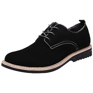 SOARHOPE Casual Shoes, Men’s Shoes, Genuine Leather, Lace-up Shoes, Suede Shoes, Business Sneakers