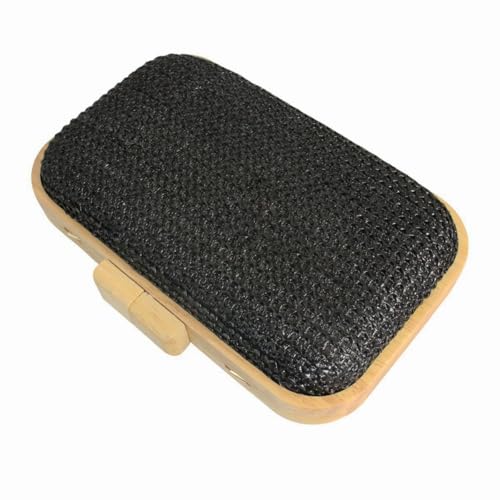 Image of Women Straw Clutch Purse Handwoven Summer Evening Bag Beach Straw Handbag Wedding Party Clutch Bag Wicker Purse