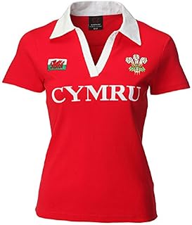 Wales Welsh Short Sleeve Ladies Rugby Shirt uk 08/10
