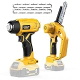 Cordless Mini Chainsaw for Dewalt 20v Battery,Cordless Heat Gun for Dewalt 20v Battery(No Battery)