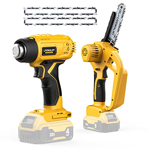 Cordless Mini Chainsaw For Dewalt 20V Battery,Cordless Heat Gun For Dewalt 20V Battery(No Battery) #TOP11