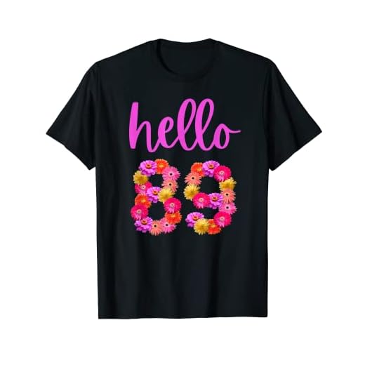 Flor de cumpleaños de 89 años Hola 89 Es mi cumpleaños 89 Camiseta