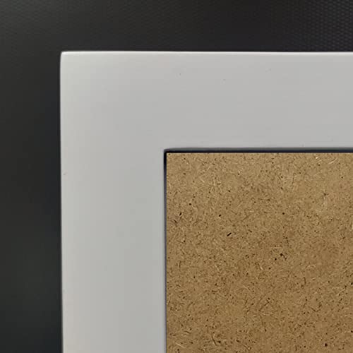 Image of 6x6 Picture Frames White Solid Wood Frame.Plastic Panels. The Protective Film Must be Removed.