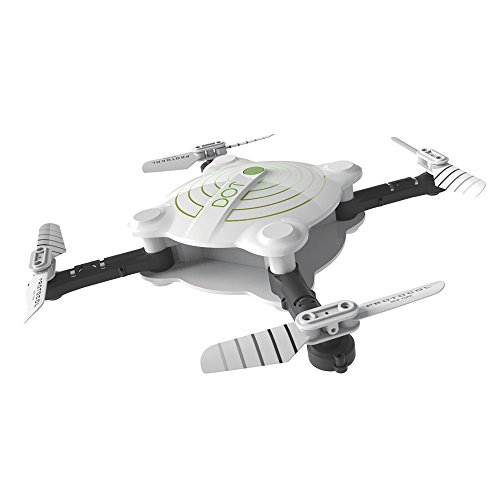 Protocol Drone - Dot Vr Wi-Fi Drone With Camera - Folding Drone With Wi-Fi, Live Stream Capability -Auto Launch, Hover, And Land - 4-Way 360° Flips – 480P Camera Drone #TOP4