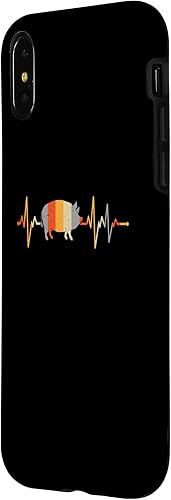 Vista 8 de iPhone 12 mini heartbeat pig farmer pig farmer heart line Case