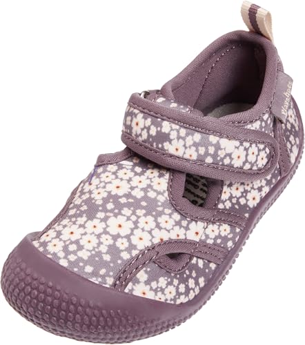 Playshoes Zapatillas de baño Unisex para niños, Violeta Flor, 24/25 EU