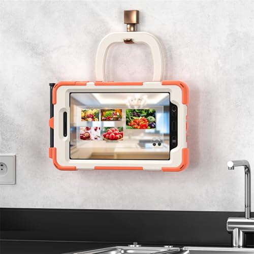Étui Samsung Galaxy Tab Active5 protection lourde orange avec poignée rotative