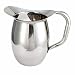 Winco WPB-2C Deluxe Bell Pitcher with Ice Catcher, 2-Quart, Stainless Steel