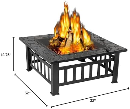 Image showing the spark screen placed on the fire pit.
