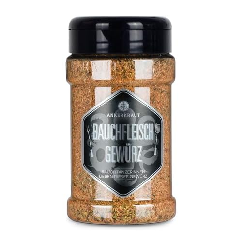 Ankerkraut Bauchfleisch, Gewürzzubereitung für Fleisch, BBQ-Grill, 210 g im Streuer
