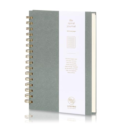 Spiral Journal Notebook with 160 Lined Pages – Hardcover Writing Journal with Gold Twin-Wire Binding, A5 College Ruled Notebooks for Work, School, T
