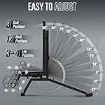 Mikolo 1200LB Weight Bench, Adjustable Workout Bench with Detachable Leg Support, Vertical Storage Space-Saving Exercise Bench for Home Gym, Incline Flat Decline Sit Up Bench for Full Body Fitness - Image 3