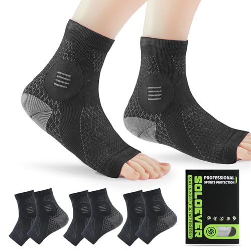 Image of 3 Pairs Neuropathy Socks for Women & Men, Toeless Compression Socks