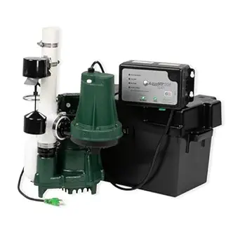 Zoeller AquaNot Spin 508 ProPak - Complete Sump Pump System with M98 Primary Pump & 12V Battery Backup