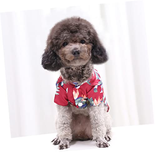 GARVALON 4 peças vestido camisa para animais de estimação para o verão, roupas de cachorro, roupas d