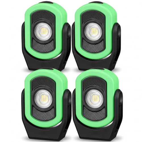 Retisee 4 Pack 780 Lumens Magnetic Work Light, Green-4pk