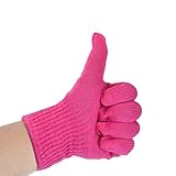 FOHOLA 1 Pcs Professional Heat Resistant Gloves for Hair Styling, Heat Protection Gloves for Curling Wand (1 Pcs, Pink) - Image 6
