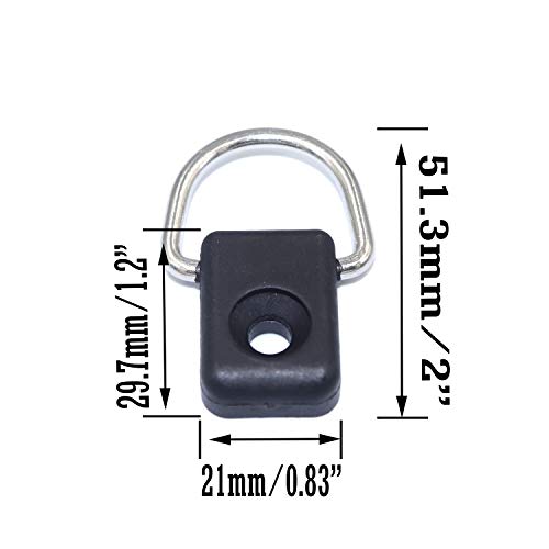 Fgen 16Pcs D-Type Buckles Backrest Buckles Special Buttons For Kayak Kayak Accessories #TOP1