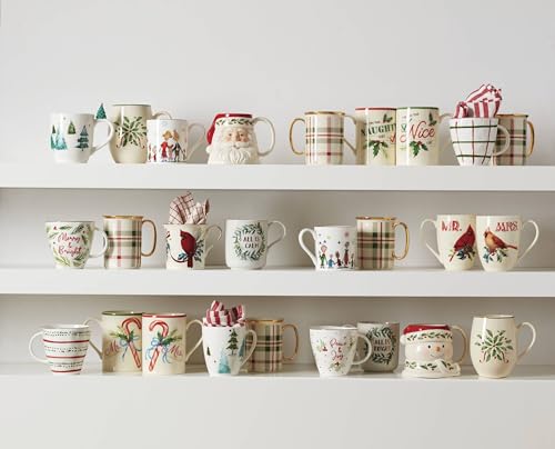 Image of Lenox Holiday Christmas Stoneware Mug, 12oz