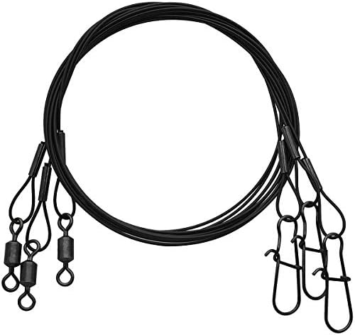 Eagle Claw Black Heavy Duty 12" Wire Leaders 3-Pack