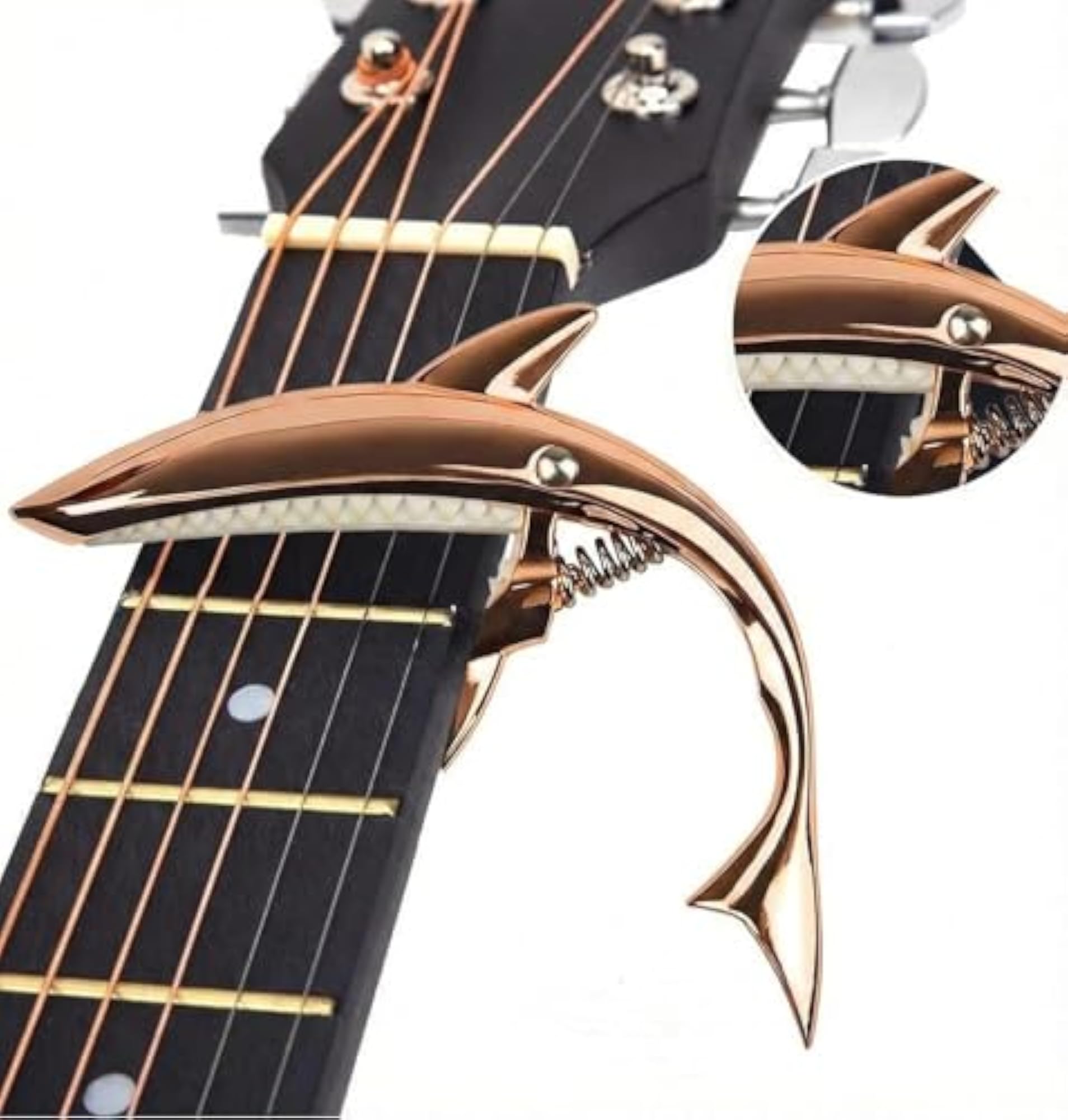 Shark Guitar Capo Quick-Change Capo for Acoustic & Electric