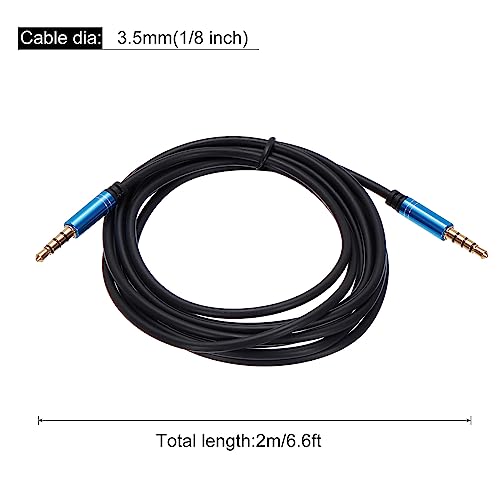 Cable auxiliar MECCANIXITY 3.5mm macho a macho 2 m azul miniatura 2