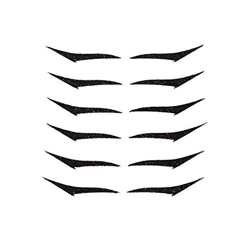 6 paires d'autocollants eyeliner réutilisables auto-adhésifs bande de contour des yeux fard à paupières visage oeil de chat Smokey outil de maquillage (B) Cover