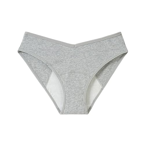 Genérico Bragas Altas Mujer Algodon Braguitas Algodon Mujer Cintura Alta Barriga Plana Calzones sin Costura Period Underwear Compresión Seamless Underwear Women's Clothing Braguitas cuecas Grey