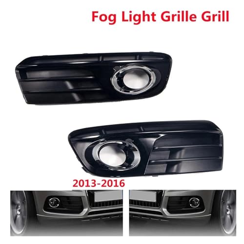 Parrillas 8R0807681 y 8R0807682 de listón doble negro para faros antiniebla de Q5 2013 a 2017 3