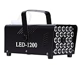 TARSHYRY Nebelmaschine mit 24 Bunten LED-Lichtern, 500 W, 2000 CFM, Rauchausstoß, Kabellose Fernbedienung für Weihnachtsfeier, Hochzeit, DJ-Performance, Bühne (EU-Stecker 220 V)