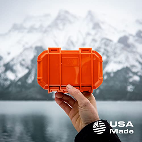 Seahorse 52 Portable Waterproof Dry Box Hard Protective Micro Case - Mil Spec/USA Made / IP67 Waterproof/Lockable - for Earbuds, PLB, IEM, Small Medical Devices, Stash Box - Thumbnail 6