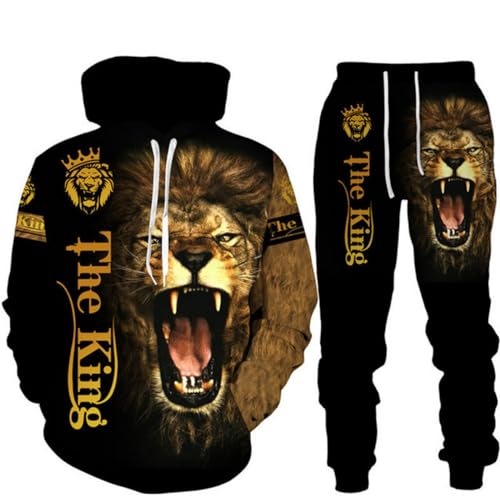 Pull à capuche Hip Hop Tigre au design imprimé léopard dynamique vêtement de sport F3