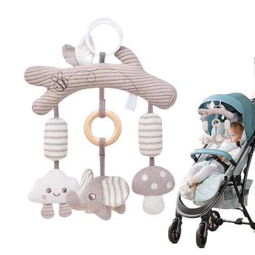 Jeux de Siège d&rsquo;auto – Jeux d&rsquo;Accrochement,Hochet Activités Éducatives pour Lit Voyage Vacances en Plein Air