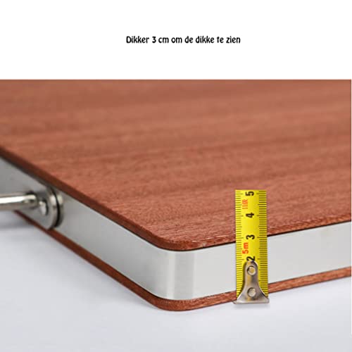 Planche à découper durable double face en bois avec poignées intégrées - 5